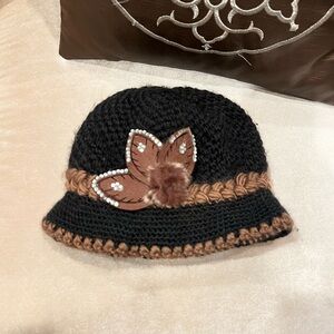 Unqiue Vintage Moscova Winter Beanie Brown Hat